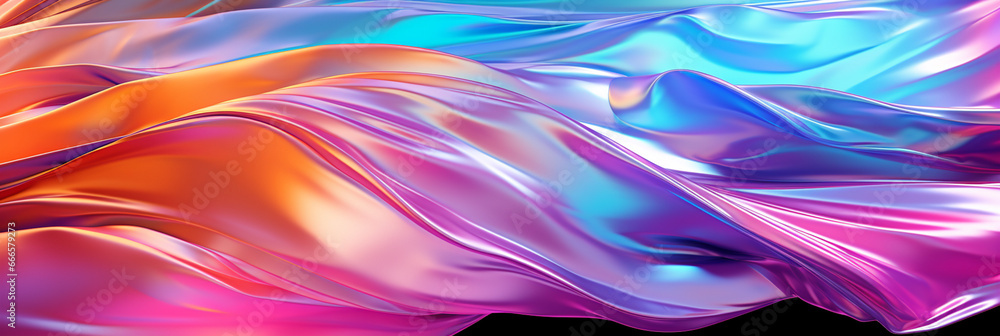 Shimmering holographic chrome, foil background texture pattern Shimmering holographic chrome, foil background texture pattern