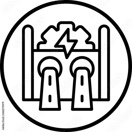 Hydroelectricity Icon Style