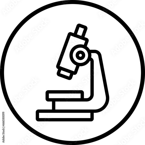 Microscope Icon Style