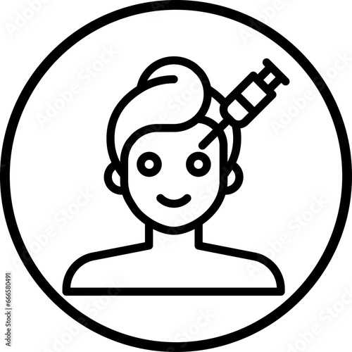 Facial Plastic Surgery Icon Style