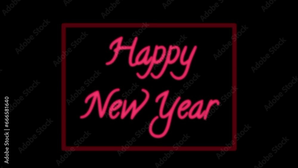Video animation with the theme happy new year 2024 Video animation with the theme happy new year 2024