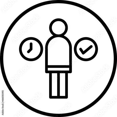 Alone Time Icon Style