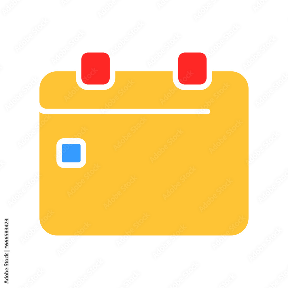 Calendar with one marked dates line icon. Diary, organizer, important date, month, holiday, New Year, week, weekend. Vector color icon on white background for business and advertising Calendar with one marked dates line icon. Diary, organizer, important date, month, holiday, New Year, week, weekend. Vector color icon on white background for business and advertising