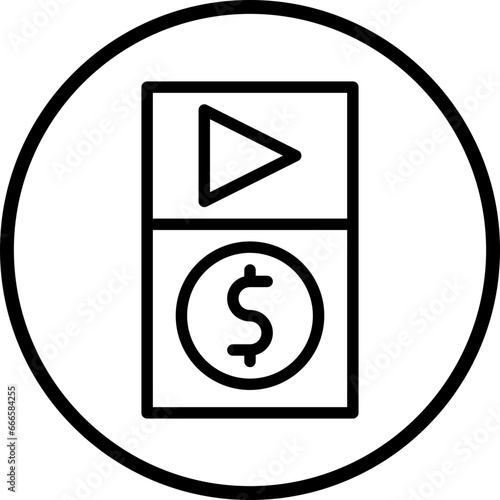 Paid Live Stream Icon Style