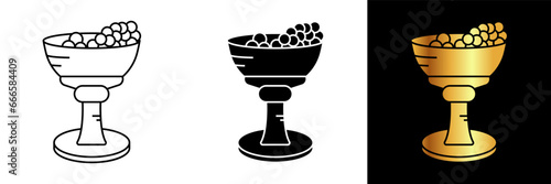 The Dionysus Grapes icon captures the essence of the ancient Greek god of wine, Dionysus.