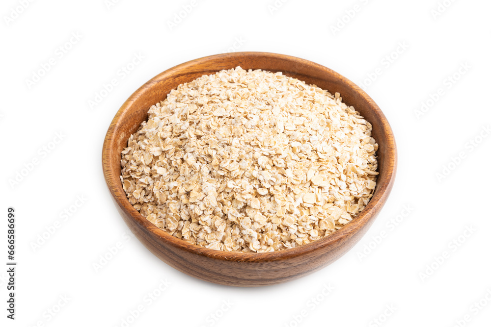 oatmeal isolated on white background, side view oatmeal isolated on white background, side view
