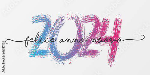 felice anno nuovo - buon anno 2024	