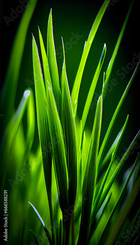 close up of green grass