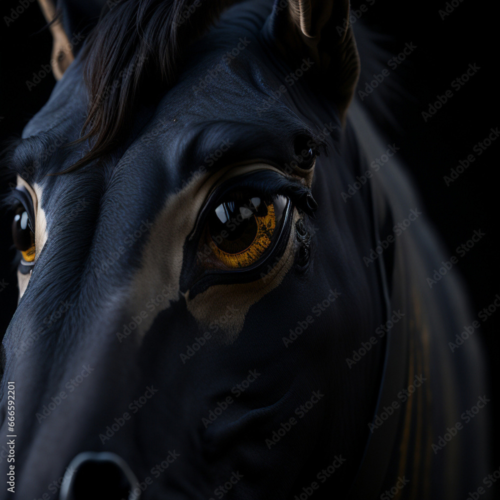 Horse photography, generative ai