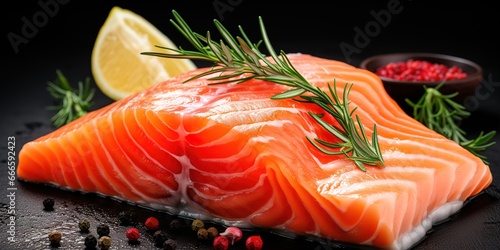 sliced salmon