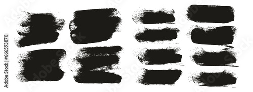Round Sponge Thick Artist Brush Short Background Mix High Detail Abstract Vector Background Mix Set 