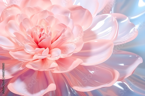 Blue aqua texture with pink rose flower, surface of ripples, transparent, , shadows , generative ai