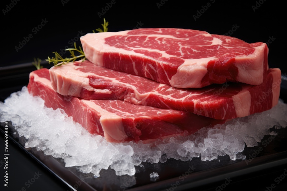 Transglutaminase bonded meat cut isolated on a culinary gradient background Transglutaminase bonded meat cut isolated on a culinary gradient background