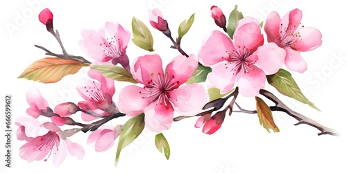 cherry blossom watercolor © candra