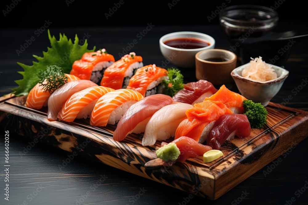 sushi on a plate sushi on a plate