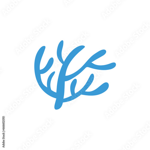 Marine life illustration pattern vector corral, shell, scallop, starfish, deep sea