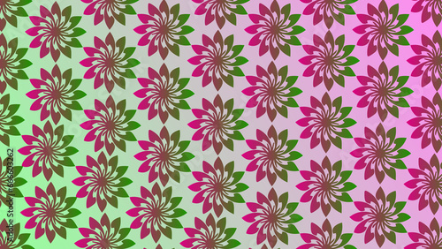 Stylish and colorful pattern wallpaper and gradient background