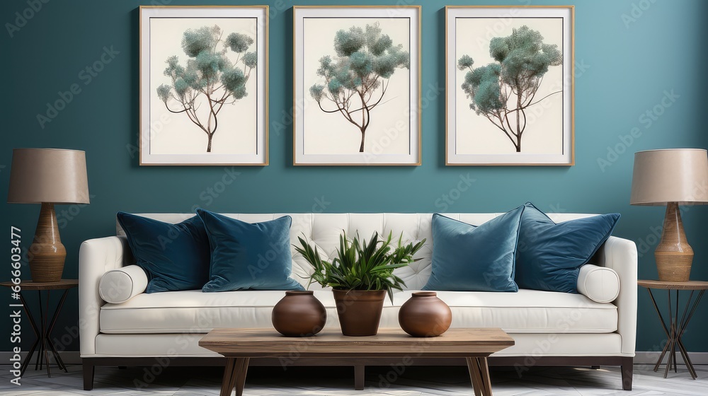 Living room mockup. Living room mockup.