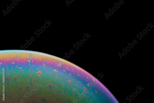 Abstract futuristic background.Planet against background dark space.
