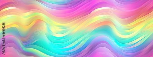Seamless Y2K Futurism iridescent pastel electric wavy glitchy holographic ombre gradient waves background texture. Modern opalescent pale rainbow neon nostalgic cyberbunk vaporwave pattern