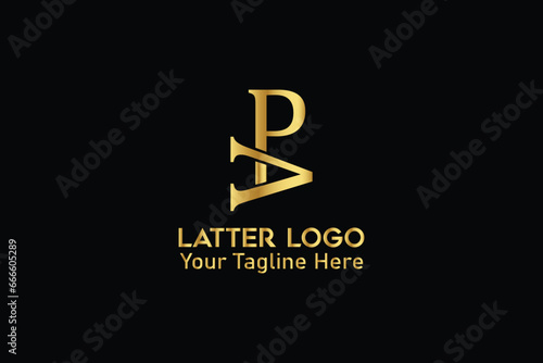 Latter, monogram, PA logo design