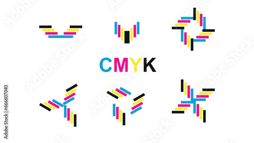 cmyk colors abstract