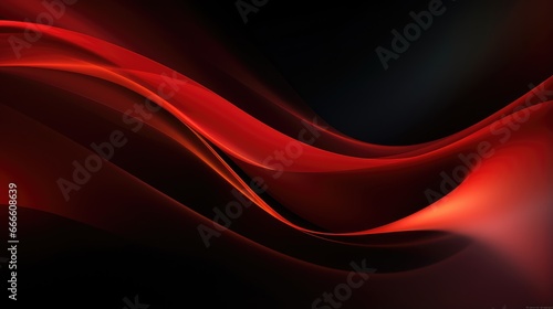 Glowing Dark Red Black Gradient Wave Background