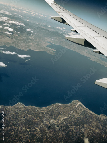 view from airplane window