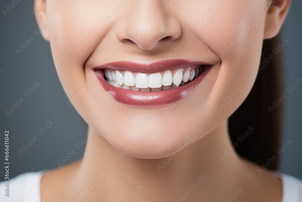 Obraz premium close up of a woman smiling