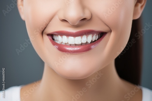 close up of a woman smiling