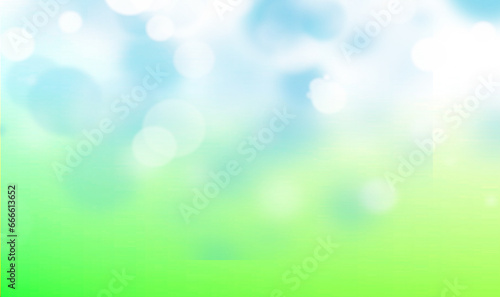 Light blue, green bokeh background, Suitable for Ads, Posters, Banners, holiday background, christmas banners, and various graphic design works