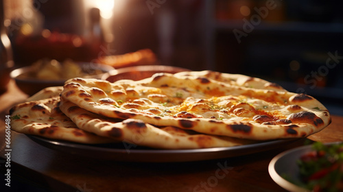 plate of fresh naan 