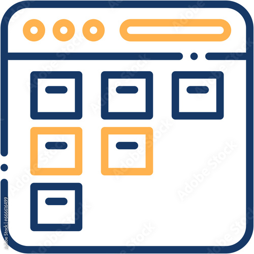 Vector Icon Kanban, Management, Notes, Organization, Scrum, Agile