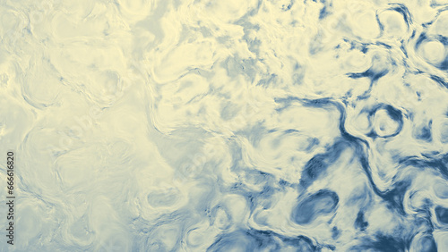 cyan and yellow constitutional forms lay background - abstract 3D illustration