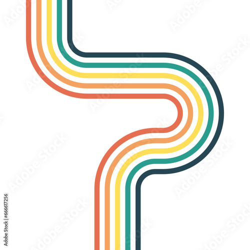 Retro Aesthetic Rainbow