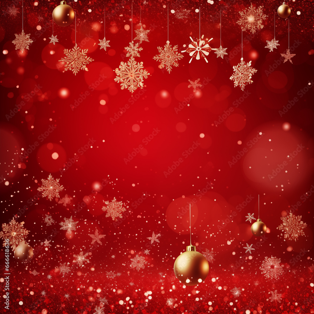 red christmas background with snowflakes red christmas background with snowflakes