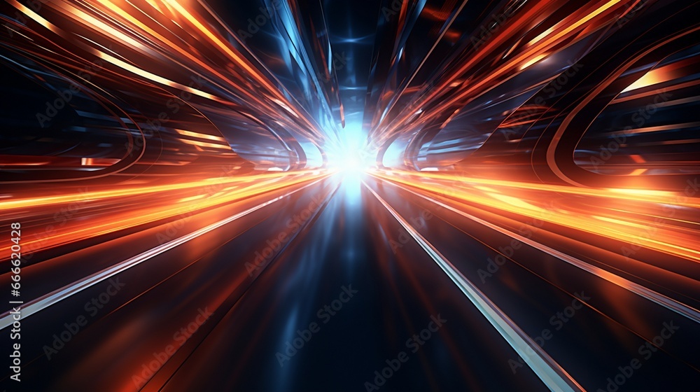 abstract background curve distortion perspective angle light trails
