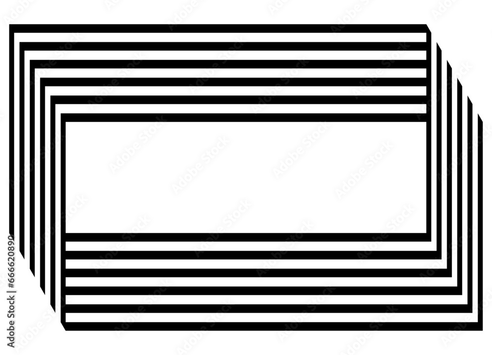 Rectangular vector pattern of black parallel lines on a white background in retro style. For covers, social networks, advertising, textiles, toys, postcards, videos. Abstract vector background Rectangular vector pattern of black parallel lines on a white background in retro style. For covers, social networks, advertising, textiles, toys, postcards, videos. Abstract vector background