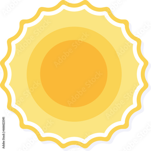 Vector Icon Sun, Weather, Nature, Day, Sunny, Warm