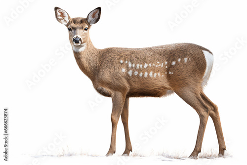 Deer isolated on white background