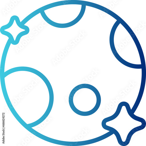Vector Icon Full Moon, Moon, Night, Weather, Nature, Meteorology