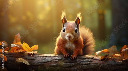 Excellent picture of an adorable squirrel © vxnaghiyev