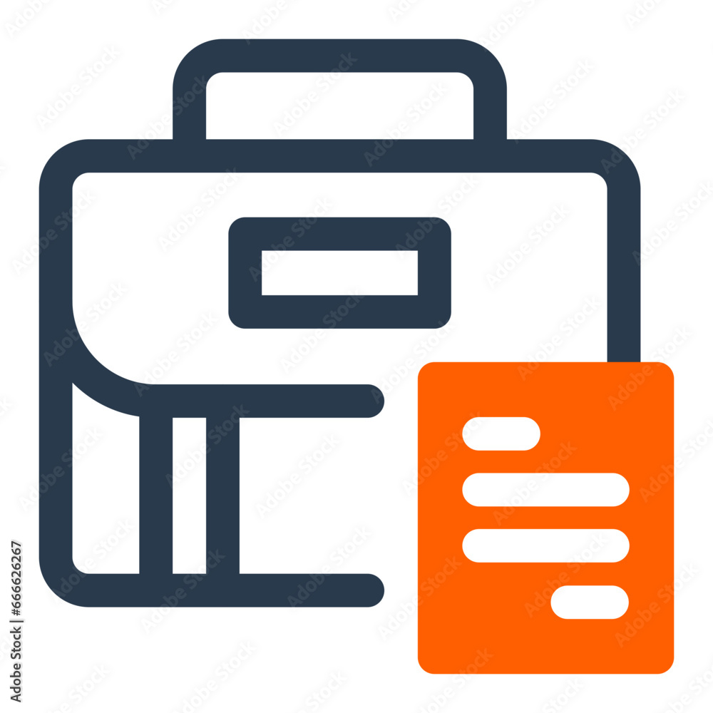 Classic Briefcase Organization Icon Classic Briefcase Organization Icon