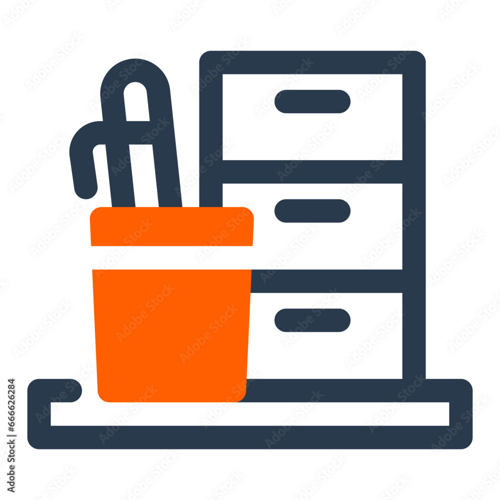 Neat Desk Organizer Accessories Icon Neat Desk Organizer Accessories Icon