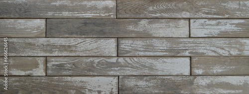 horizontal rustic gray and white wooden planks as neutral background
