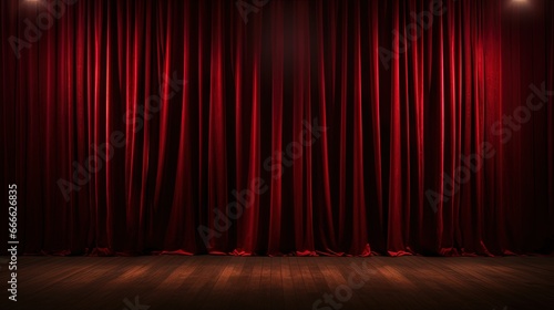 Curtain turns dark