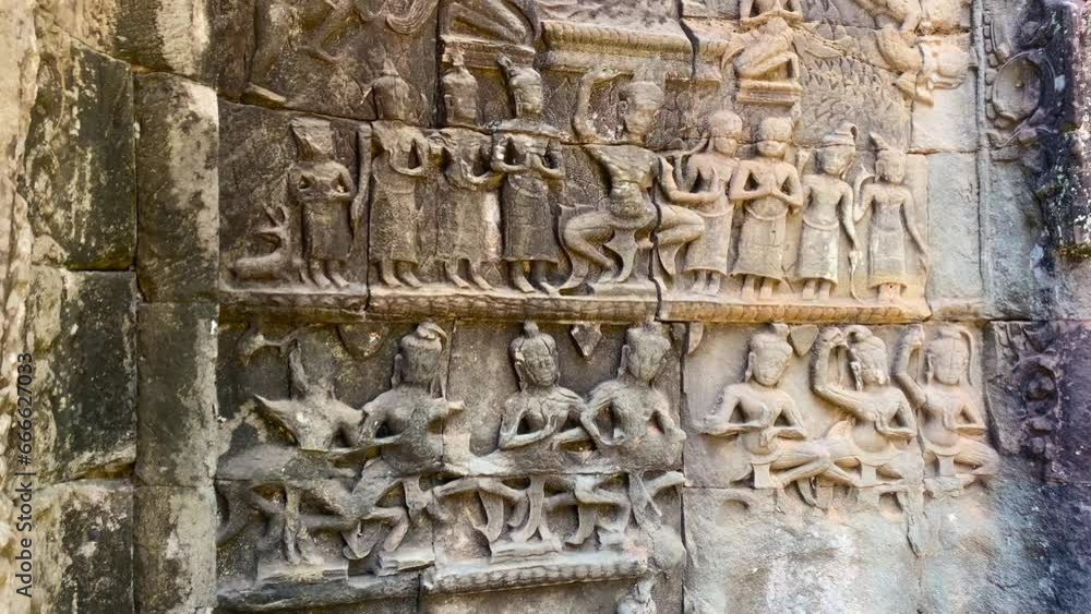 Ta Prohm, a mysterious temple of the Khmer civilization, located on the territory of Angkor in Cambodia. Ta Prohm, a mysterious temple of the Khmer civilization, located on the territory of Angkor in Cambodia.