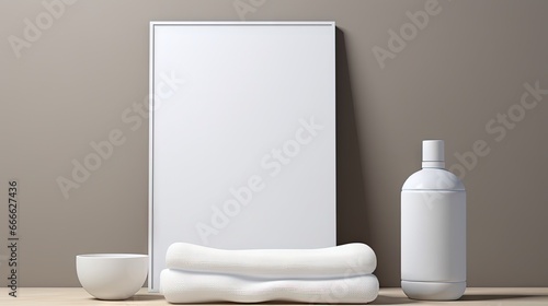 Empty label tube mirror tow...