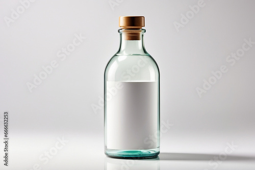 Bottle on white background.