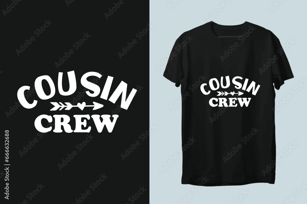 Cousin Crew T-Shirt Design Halloween Background, vector, Typography Cousin Crew T-Shirt Design Halloween Background, vector, Typography